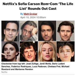 Marianne Rendón Instagram - If you loved IMPOSTERS & THESE DAYS, Adam Brooks (co-creator) has written & directed this beautiful film THE LIFE LIST that we’ve been working on recently. It’s delicious and full of heart and will make you cry. These people aren’t fun at all. Not even a little bit.