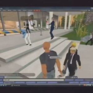 Marie Agerhäll Instagram - 🔊på! Carl Bildt inviger Sveriges ambassad "The Sweden House" i Second Life 2007. Swipea för vår version i KVÄLLENS Dips i SVT1. Och byt ut Teams mot VR på era jobb, pga allt blir bättre! Se bara!