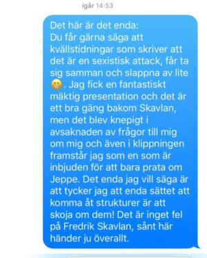 Marie Agerhäll Instagram - Vad onödigt hårt det låter i medierna, så här brukar jag själv säga. (Och nu pratar vi om nåt annat va för det här är för tråkigt nu, ja vad bra!)