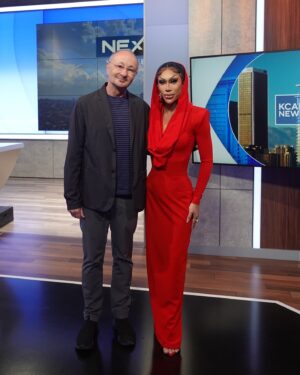 Marina Summers Instagram - Hollywood Baby! 🎬🎥

Went to visit @cbstv Los Angeles @kcalnews with @fentonjbailey to talk about what an exiting weekend we’re gonna get at @rupaulsdragcon LA 2024! 🎉

🎟️ #DragCon tickets on sale at rupaulsdragcon.com
🌴 LA: This Friday   Saturday July 19 & 20
🇬🇧 UK: 10 & 11 Jan 2025