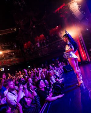 Marina Summers Instagram - brightest of the stars ✨🌌

Still on a “Jupiter & Mars” high from my recent UK Solo Tour. Here are some magical photos from our London show 💙🪄

I can’t wait for the next tour! Which part of the world should I visit next? 🌎 ANNOUNCING SOON 🥵🙏🏽

Wearing @maraxchua 
Styling @paulxsese 
Hair @martha.amethyst 
Photos @_he_photo