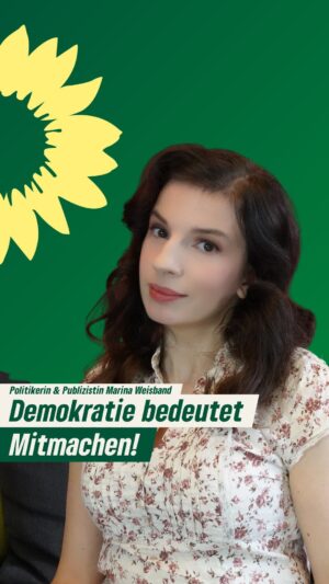 Marina Weisband Instagram - Ihr seid unverzichtbare Gestalter*innen dieser Gesellschaft. 💚 Mit diesen Worten wendet sich @afelia an Euch, die Bürger*innen unserer Demokratie🤝