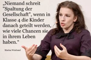Marina Weisband Instagram - Ja, Menschen sind alle verschieden. In vielen Dimensionen. Das seltsame Gebilde "Durchschnitt der Schulnoten in Klasse 4" ist keine sinnvolle Kategorie. #bildungsgerechtigkeit
