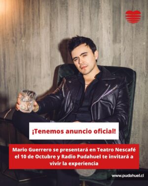 Mario Guerrero Instagram - Atención ❤️ seguimos con los regaloneos ✨ @guerreromario estará presentándose el 10 de Octubre en @teatro_nescafe 🎸 y @radiopudahuel ❤️ regalará 5 experiencias dobles para cantar, gozar y enamorarse con los éxitos de nuestro querido Mario.

Venta de entradas en @ticketek_chile📌

1. Si tuvieses que dedicar una canción de Mario Guerrero ¿cuál seria? ❤️
2. Etiqueta a tu acompañante 📌
3. ¡A participar! 
4. Concurso se cierra 29/09 ❤️

#LaRadioDeChile 🇨🇱