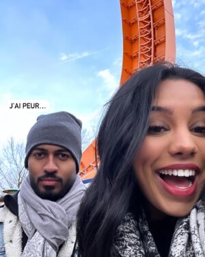 Marion Marimoutou Instagram - Les vacances commencent sous le thème de la féerie de Disney avec doudou 🪄🤍 @kevin_gvdn