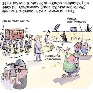 Marion Montaigne Instagram - Ma mission était de suivre quelqu'un de courageux... Pas de de l'être moi-même.
A suivre. 
#risquedumetier #bd #astronautes #enviepressante #associationFrancaisedespetitesvessies