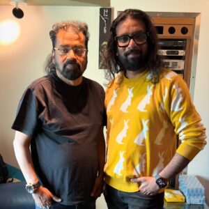 Maris Vijay Instagram - It’s wonderful to meet Harikaran sir , the king of the word Ghazal singer, and to receive his blessings. @singerhariharana @marisvijayofficial @trinity_waves_studio  @mmuzikofficial