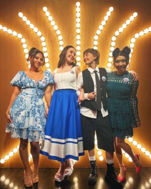 Marisa Davila Instagram - 💖VOTE PINK this Emmy season 💖

The polls for the 75th Emmy awards are open and you can now vote for your favorite 50’s musical tv show 😉 If you’re a fan of our show #grease #riseofthepinkladies , and a member of the Television Academy, please vote! 🗳️ My friends and I, this cast and crew, we had the time of our lives making this season full of content that’s never been done before. I’d love for all of my fellow coworkers to be recognized for their remarkable hard work. THINK PINK 💕 and thank you always for your immense support 💋you can now BINGE all episodes with a free month promo code (PINKLADIES) spread the word! 📣🎶