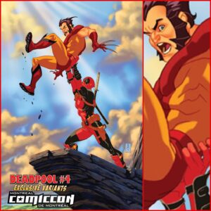Mark Brooks Instagram - My exclusive D’fied variant cover for Deadpool #4 to be released at Montreal Comic Con.  It’s the 30th anniversary of the Lion King so, with Wolverine/Deadpool coming out in a few weeks, what was I supposed to do? 

Available at their merch booth during the show!