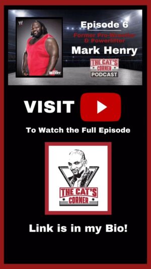 Mark Henry Instagram - Check out the full episode of ‘The Cat’s Corner’ podcast with former powerlifter and pro-wrestler, Mark Henry. 

Link is in my bio! 

#prowrestling #wcw #wwe #powerlifting #markhenry