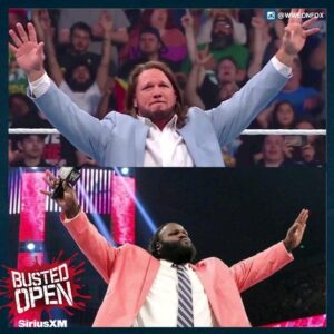Mark Henry Instagram - "I like it when you bring in history and you use that as an element."

@TheMarkHenry reacts w/ @_denisesalcedo  to @ajstylesp1 #PowderBlueJacket "Retirement Speech" & attacking @americannightmarecody on #Smackdown    🧥

Full Breakdown on the #BustedOpen247 Podcast!