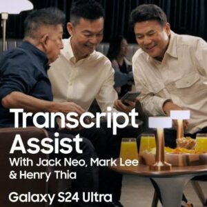 Mark Lee Instagram - My new Galaxy S24 Ultra automatically turns speech into text, so I can relax while @jackneock tells his grandfather stories
#GalaxyAI #GalaxyS24 #Samsung