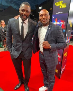 Mark Rhino Smith Instagram - #aboutlastnight #thehardertheyfall #premier Thank you to @tedbaker @allsaints for kitting me out 😍❤️ So happy and honored to be a part of this historical film, Huge shoutout to my brother, the director @thebullitts for your creative vision, love you bro and Producer/legend #jayz 🙌🏾⭐️ Slide to see more pics from an epic night and after parties 🥂😜 in London, also my third film with my brother @idriselba and the lovely @iamreginaking they Smashed it 🔥🔥 along with #johnathanmajors and the rest of the incredible cast. Great to see @aleshaofficial #happybirthday 🥂 and of course my publicist @londonflairpr 😍#blackhistorymonth @britishfilminstitute 
#film @netflix
