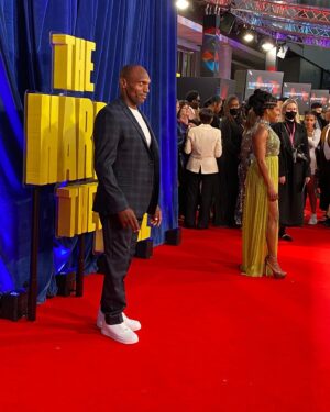 Mark Rhino Smith Instagram - #aboutlastnight #thehardertheyfall #premier Thank you to @tedbaker @allsaints for kitting me out 😍❤️ So happy and honored to be a part of this historical film, Huge shoutout to my brother, the director @thebullitts for your creative vision, love you bro and Producer/legend #jayz 🙌🏾⭐️ Slide to see more pics from an epic night and after parties 🥂😜 in London, also my third film with my brother @idriselba and the lovely @iamreginaking they Smashed it 🔥🔥 along with #johnathanmajors and the rest of the incredible cast. Great to see @aleshaofficial #happybirthday 🥂 and of course my publicist @londonflairpr 😍#blackhistorymonth @britishfilminstitute 
#film @netflix