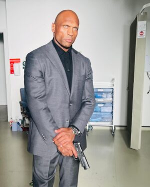 Mark Rhino Smith Instagram - Had the pleasure of working on this great show #GuyRichie #thegentlemen coming 2024  @netflix @netflixuk with an amazing cast and crew 🔥🔥 Big up @maxbeesley7 @harrygoodwins @kayascods @gary_ramsey_beadle @callan_green_dop 🙌🏾