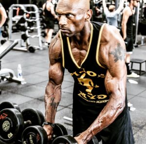 Mark Rhino Smith Instagram - Thank you very much @muscleandfitness  Link in bio.. for a fun interview @billdobbinsphoto @themsolympia  @goldsgym 🙏🏾❤️🙏🏾 Although my training has changed. #bodybulding will always have a special place in my heart. It taught me to put that work in 24/7 training, nutrition and recovery. Keep moving forward everyone @thegymvogue 💯 Thanks son @brodietyyoungsmith for rolling with your old man 🤪😂

#live
#life 
#health 
#love 
#fitfam