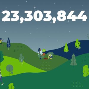 Mark Rober Instagram - 2 years ago today we launched @teamtrees. Coolest part is not only did we crush our goal of 20M trees but on average 2,600 trees/day are still being planted on teamtrees.org.