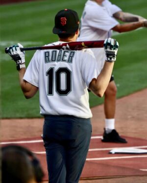 Mark Rober Instagram - The @mlb got real loose on their definition of “celebrity” and let me play in the #celebrityallstargame. Kicks courtesy of @customcleats