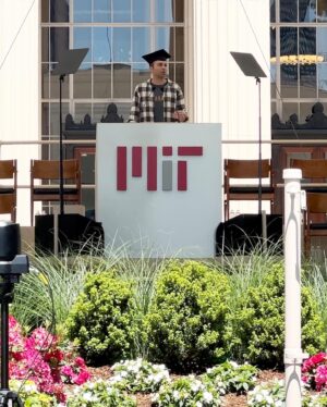 Mark Rober Instagram - MIT commencement speech tomorrow 😬. I’m not promising my graduation hat isn’t gonna fly away 400ft into the air at the end :)