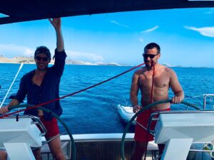 Mark Rowley Instagram - The Last day of summer...⁠
Throw back to start of August ⁠
#sailing the #Adriatic with some hilarious friends.