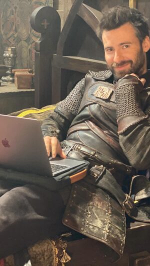 Mark Rowley Instagram - Happy office day!!! Portable office since 900AD… #thelastkingdom