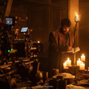 Mark Rowley Instagram - Note to self: ‘DO NOT LOOK AT THE CAMERA… maybe pretend it’s not even there’. 14th of April. 7 Kings Must Die. @netflix @thelastkingdom