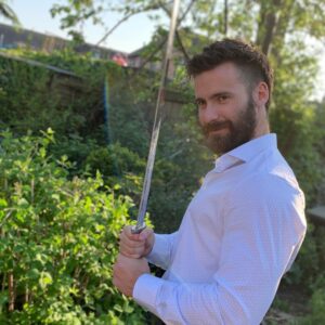 Mark Rowley Instagram - New sword!!! Perfect for fighting and gardening...
