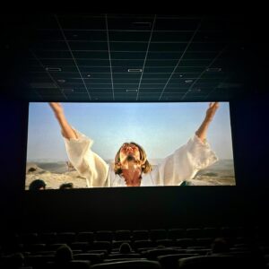 Markéta Irglová Instagram - Jesus Christ Superstar is my favorite movie of all time, it has been since I was 4. Last Wednesday I got the opportunity to see it on the big screen. I took my daughter with me, and there were maybe 10 other people in the theater with us. It is the only movie during which I took screen shots, that is how much of a fan I am! 
I cried at the end, it’s impossible not to. We left the theater and were greeted by the most glorious sunset, as if it traveled from the screen right on to our sky. It was a magical evening, one I shall remember always. 
This movie and music inspired me and continue to inspire me beyond what words can say. It has formed me as a person, and it has formed my musical inclination and sensitivity. Above all it was my first love and my introduction to spirituality. 
I was reminded of all the reasons I love this movie so passionately, as I watched it last week. And I realized that no one will ever speak better words to live by than Jesus did. Tha manual is all there. 
Next week I am releasing a song I recorded with an orchestra.  I would love for you to hear it. It is not a political song, but it is a humanistic song. A response to what is happening in the world, and where this road of disconnection and division is leading us. 💔