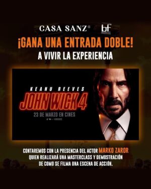 Marko Zaror Instagram - Nos vemos este Lunes 13 a las 19h en Santiago 🇨🇱 en Casa Sanz @hotelbidasoa para una charla sobre John Wick 4. Además les voy hacer una demostración de como se filma una escena de artes marciales para una película! Para participar vayan al perfil @cinemarkchile y sigan las instrucciones. 

Nos vemos! OSU 👊🏽

@johnwickmovie 
@lionsgate
