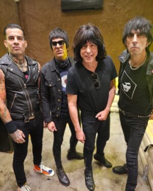 Marky Ramone Instagram - Good morning,good day, good night. 🥁🌏🌍🌎😊👁️👁️❤️ See ya in California for 10 shows next month☀️🕶️🌊🥁🎸🌴💥 @@spacemantattoo 🎸 @______gallo______ 🎸. @pela_scb 🎤 #primarywave