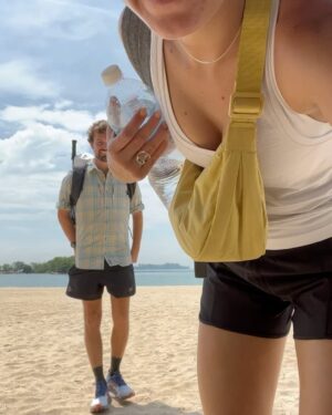 Marlee Silva Instagram - I’ve come to Singapore to go on a little walk with my dear pal @alexander_campbell - you may remember almost a year ago I sat down with him to talk about why he was embarking on a journey to walk around the world 🌍 

He’s almost 9 months in now and I’d promised before he left at some point I’d come and join him, so here we are! We’re only 11kms right now and we’ll end in Malaysia in a couple of days before I head home but it’s already clear seeing different parts of the world on foot is pretty special! ✨ 

Make sure you’re following him to keep up with all he’s experiencing! And check out his fundraiser for the vital work @fredhollows does 👟❤️