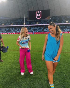 Marlee Silva Instagram - How lucky am I to have been embraced with open arms by the @nrlonnine fam 🙌🏽 unbelievable season and an incredible experience I’m so grateful for. I’ve learned so much and I can’t wait to go again! 

Can’t thank my amazing colleagues enough for all their support 🤍

How good is women’s footy 🤩