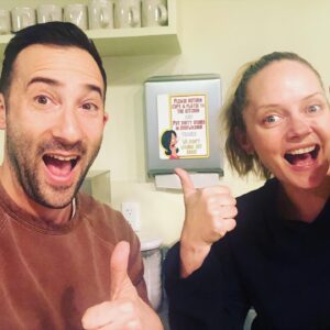 Marley Shelton Instagram - Super cool visiting my bro in law @steventhedavis at his work place today!  He is a writer for the amazing and hilarious show #bobsburgers !! So cool to see what goes down behinds the scenes on a hit animated series.  They even threw in a free parking validation! #visityourbrotherinlawatworkday !
