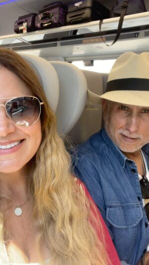 Marlon Moreno Instagram - Are we dreaming or living our dream❤️❤️. A walk in the clouds or is it Palm Beach!!! 😍😍