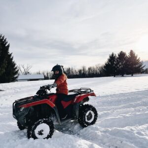 Marlow Barkley Instagram - My favorite activity in this winter wonderland. ❄️❄️

#puremichigan #winterwonderland #whitechristmas
#4wheeling
