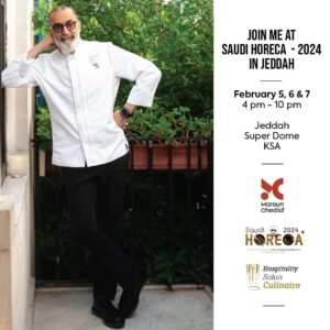 Maroun Chedid Instagram - Join me on this gastronomic exhibition in Jeddah and let's explore the latest trends in the hospitality & culinary world! I'll be at @saudi.horeca on February 5, 6 & 7. See you there! 

#saudihoreca #tradeshow #horecatradeshow #B2B #horeca #KSA #saudiarabia #horecanetwork #hospitality #foodservice #Jeddah