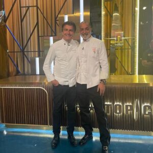 Maroun Chedid Instagram - Throwback to an amazing all-star final episode of @mbctopchef with a special guest chef @yannickalleno! 

#Topchef #mbctopchef #chefstagram #chefonthego #Riyadh #KSA @mbctopchef