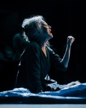 Marta Dusseldorp Instagram - Troy.
No city now. 

Sarah Peirse as Hecuba, 
Angela Mahlatjie as Helen, 
Marta Dusseldorp as Andromache, 
Jane Johnson as Cassandra. 
Lighting Design by Nick Schlieper. 
Set by LIMINAL Spaces. 
Direction - Ben Winspear
Images @jessehunniford

Tickets @tendaystas