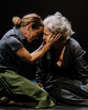 Marta Dusseldorp Instagram - Troy.
No city now. 

Sarah Peirse as Hecuba, 
Angela Mahlatjie as Helen, 
Marta Dusseldorp as Andromache, 
Jane Johnson as Cassandra. 
Lighting Design by Nick Schlieper. 
Set by LIMINAL Spaces. 
Direction - Ben Winspear
Images @jessehunniford

Tickets @tendaystas