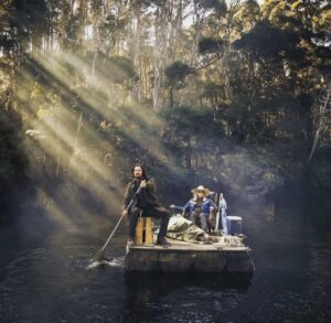Marta Dusseldorp Instagram - BAY OF FIRES
Episode 4 tonight @abctv
830am 

The mighty Henty River

Filmed on Palawa Country
Lutruwita 

 @archipelagoproductionstasmania
@screentasmania
@screenaustralia
@wearevicscreen 
@fremantle 
@fremantleaus 
@abctv 

Photo @brookrushton 
Jeremiah @tobesmoore and Stella
