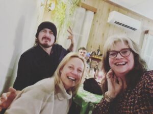Marta Dusseldorp Instagram - These beauties 
@tobesmoore and @kerryfoxacts 

The best bit about being in a show is hanging out with your fellow actors - dining/laughing/friendship

Bay Of Fires continues tonight on @abctv 830pm
And/Or streaming on ABCiview 

@archipelagoproductionstasmania