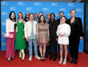 Marta Dusseldorp Instagram - Bay Of Fires had it's World Premiere at the 70th @sydfilmfest last night. What an honour and a privilege to watch 2 episodes with a sold out house - laughing & gasping. 

Coming to the @abctv
Sunday 16th July , 830pm

What a talented bunch of people!
1. Cast photo
2. Creatives #bayoffires photo
3. Minister for the Arts @tony_burke_au

@archipelagoproductionstasmania 
@fremantleaus 
@fremantle 
@screentasmania 
@screenaustralia 
@wearevicscreen 

Wearing @giorgioarmani
