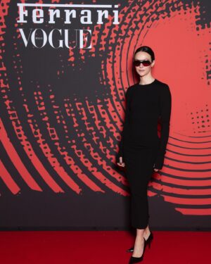 Marta Gastini Instagram - Thank you @vogueitalia @ferraristyle 
Styling by @gloriaripamonti ❣️
Thank you @alessandrovigilante @lamarigol ❤️❤️
Mua @maddalenabrandomakeup 💖
Thank you @mpunto_comunicazione 💕
#milanfashionweek #ferraristyle #vogue #vogueitalia #ferrarieyewear