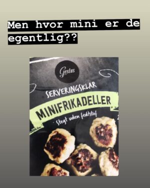 Marte Stokstad Instagram - Jeg har funnet en MINIfrikadell!  Men hvor mini er de egentlig? Og i forhold til hva? Bli med på en liten målereise. (Sveip i vei)