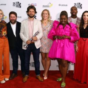 Martha Howe-Douglas Instagram - We were just happy to be out, but today turned out better than I even anticipated it to be…. #bbcghosts won Best Comedy at the Southbank Sky Arts Awards! 👻🤩🥳 Thank you to all our brilliant cast and crew and everyone that has taken our silly show to their hearts 🥰🥂