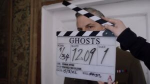 Martha Howe-Douglas Instagram - It’s not all fun and games*

*it is 

👻 #bbcghosts #bloopers