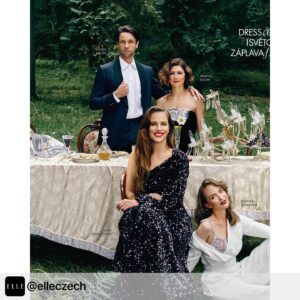 Martha Issová Instagram - And now for something completely different!  Tak takhle já normálně vypadám! Viď, @ivanatoky ? Karlovy Vary! Těšíme se na vás! Díky @elleczech  že vyvezla naši chráněnou dílnu pekně do přírody. Bylo to celé o Slavnosti a hostech.  @kviff @matustoth_photographer @valentinanizka #jiribartoska @jitka_schneiderova @janaplodkova @neuzilvaclav @petranesvacilova @elizaveta__maximova @iamhanavagnerova @stanislavmajer #oslavnostiahostech