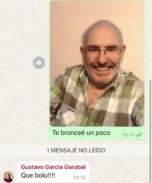 Martín Garabal Instagram - Que bolu!!! Te quiero @garabalgustavo