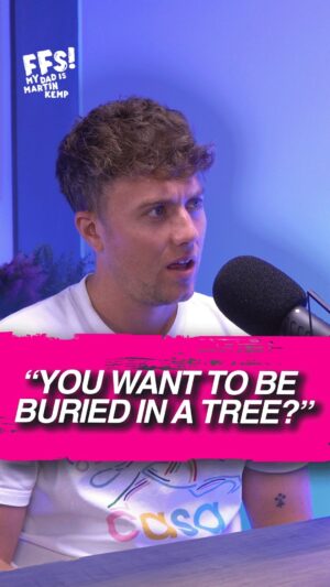 Martin Kemp Instagram - Would you be buried in a tree? 

#martinandroman #podcast #ffsmydadis