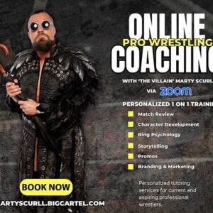 Martin Scurll Instagram - Now offering online coaching with the One True Villain.

Book your place now at martyscurll.bigcartel.com 🔥

To get a taster check out my video where I answer your wrestling training questions. Link in bio ☔️